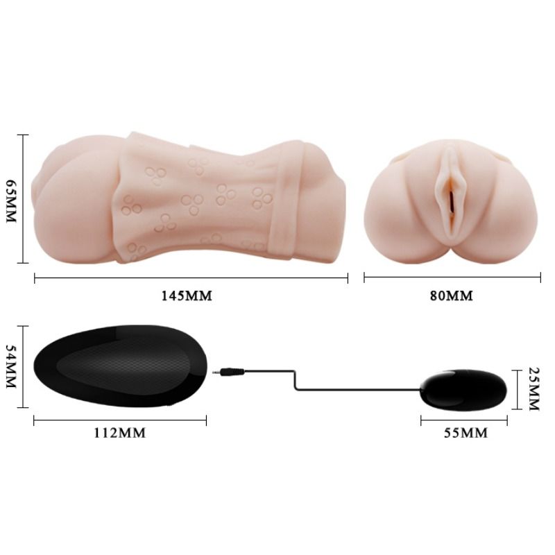 Crazy Bull - Water Skin Vagina Masturbador mit Vibrierender Bullet 2
