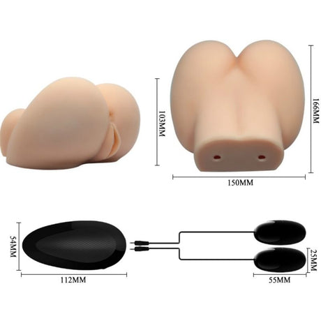 Masturbator Realistische Vagina und Anus mit Vibrationsposition 6.10