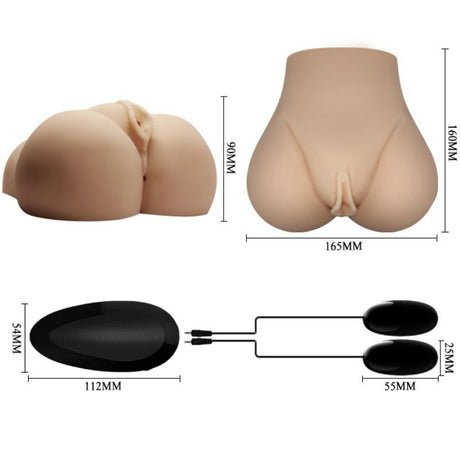 Masturbator Realistische Vagina und Anus mit Vibrationsposition 7.8
