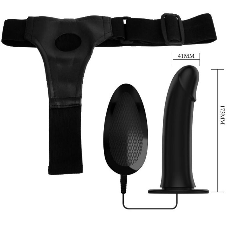 Pretty Love - Vito Strap-On mit Hohldildo und Vibration 17.3 cm