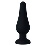 Intense - Analplug Pipo M Schwarzes Silikon 11 cm