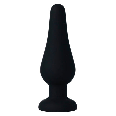 Intense - Analplug Pipo M Schwarzes Silikon 11 cm