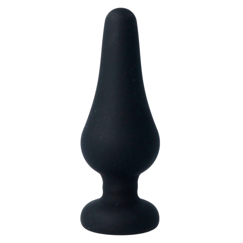 Intense - Analplug Pipo L Schwarzes Silikon 13 cm