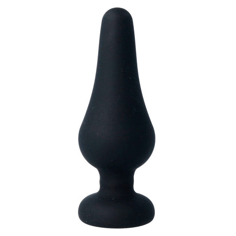 Intense - Analplug Pipo L Schwarzes Silikon 13 cm