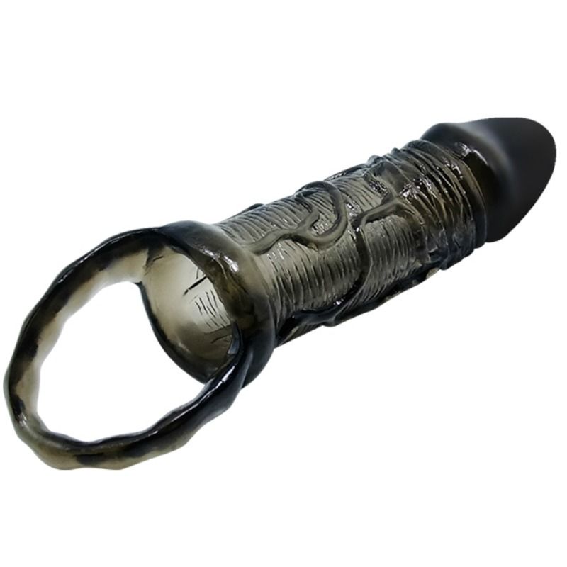 Baile - Penis Extender Cover mit Gurt für Hoden Schwarz 13.5 cm