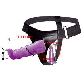 Baile - Weibliches Anal und Vaginalgeschirr Flieder g-Punkt 17 cm