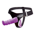 Strap-on Geschirr mit G-Punkt-Dildo Flieder 17 x 4 cm
