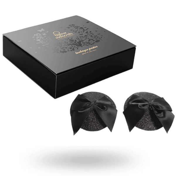 Bijoux - Burlesque Glnzende Nippelabdeckungen mit Schleife