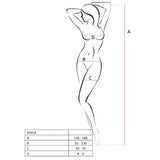 Passion - Woman Bs014 Roter Bodystocking, Eine Grösse