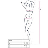 Passion - Woman Bs016 Weisser Bodystocking, Eine Grösse