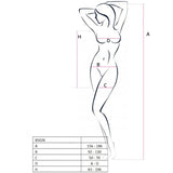 Passion - Woman Bs026 Bodystocking Weisser Kleidstil Eine Grösse