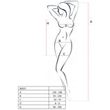 Passion - Woman Bs027 Bodystocking Weisser Kleidstil Eine Grösse