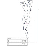 Passion - Woman Bs032 Roter Bodystocking, Eine Grösse