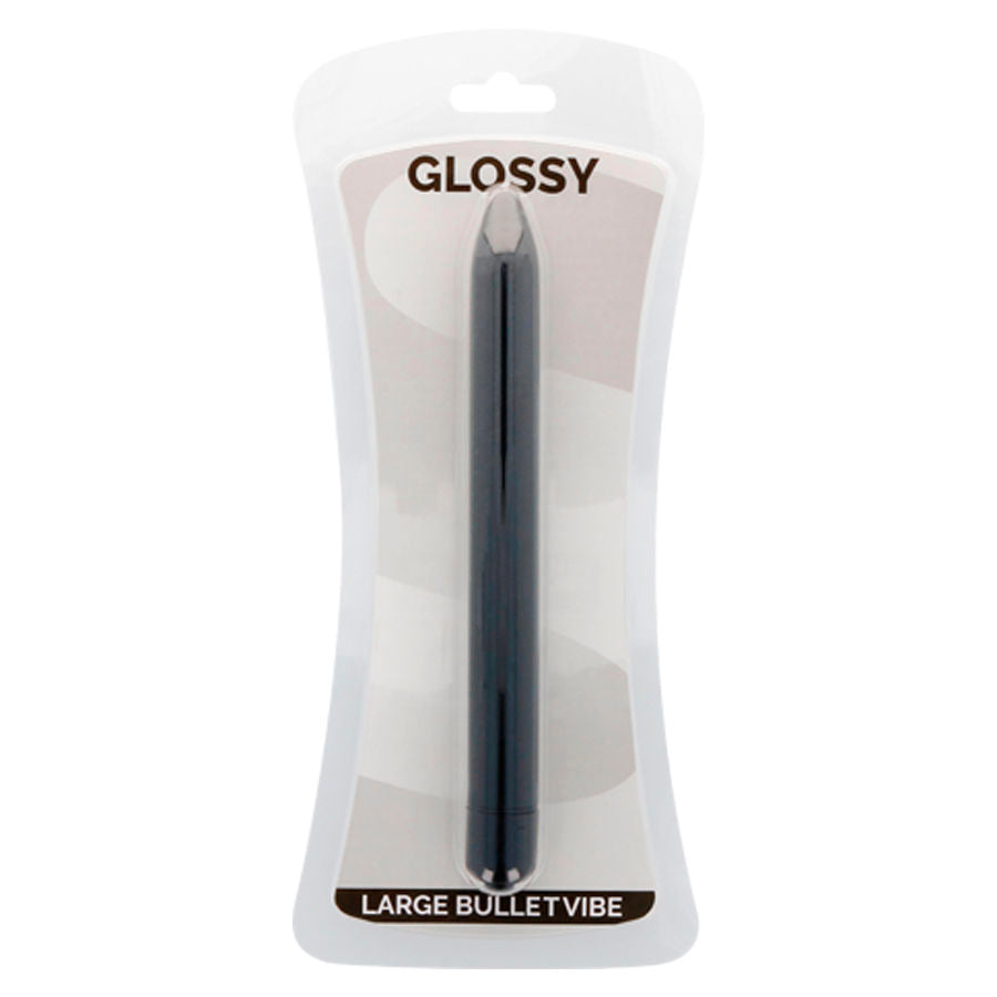 Glossy - Schlanker Vibrator Schwarz