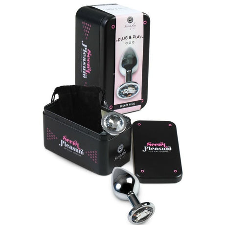 Secretplay - Analplug aus Transparentem Aluminium, 8 cm