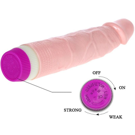 Realistischer Vibrator für Anfnger 21,5 x 3,8 cm.2