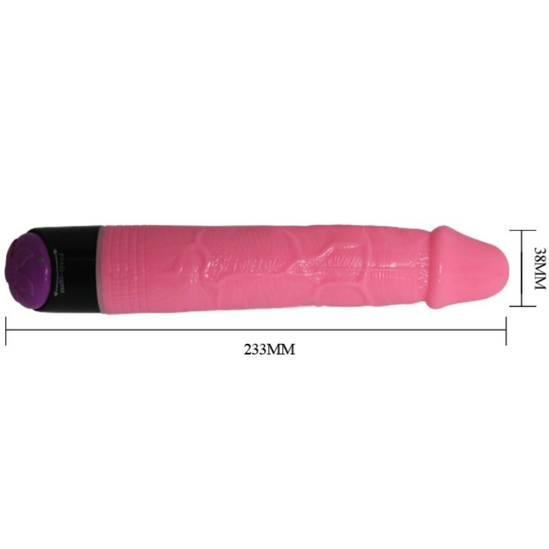 Baile - Bunter Sex Realistischer Vibrator Rosa 23 cm