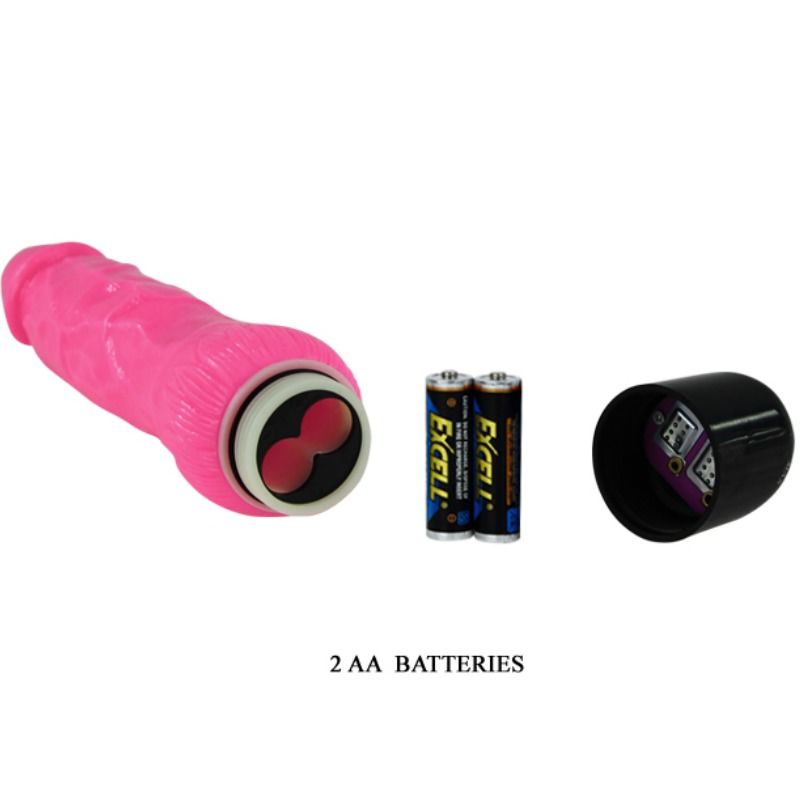 Baile - Bunter Sex Realistischer Vibrator Rosa 24 cm