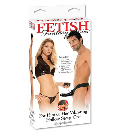 Fetish Fantasy Series - Vibrierender Hohl-Strap-On für Sie oder Ihn, Schwarz