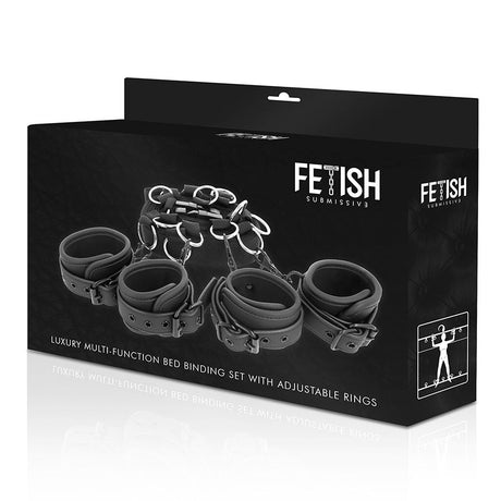 Fetisch-Toy Luxus-Bettband-Set mit Noprene-Futter.9