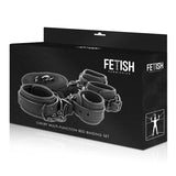 Fetish Submissive - Set aus Handschellen und Krawatten mit Noprene-Futter