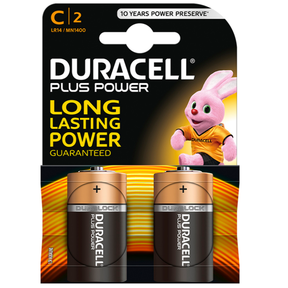 Duracell - plus Power Batterie C Lr14 2 Einheiten