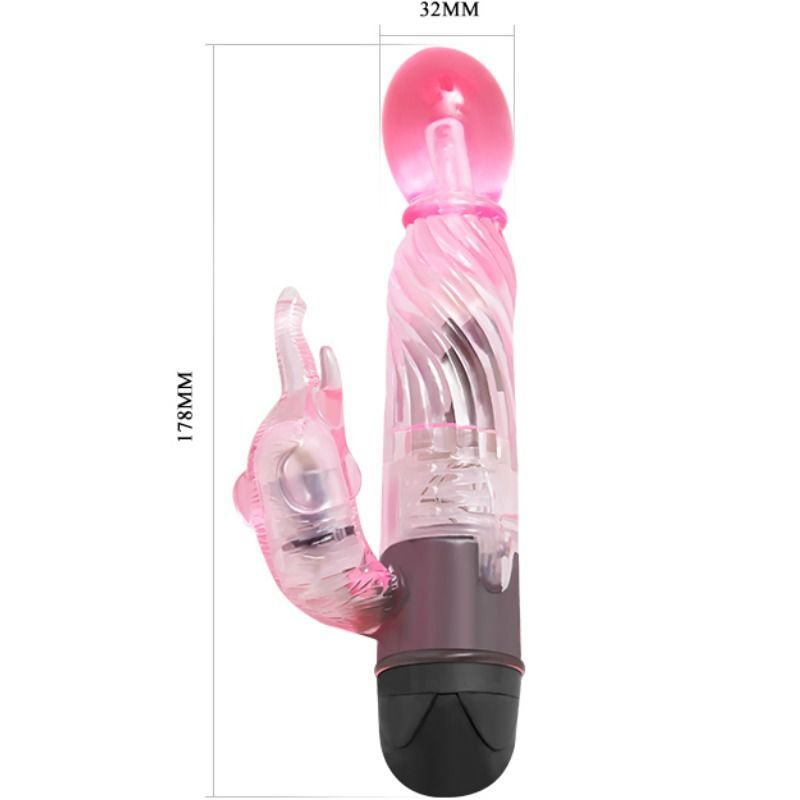 Baile - Geben Sie Ihnen Eine Art Liebhabervibrator mit Rosa Hasen 10 Modi