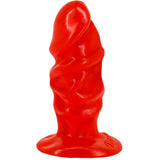 Baile - Unisex Analplug mit Rotem Saugnapf