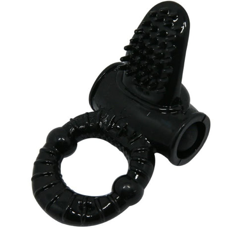 Penisring Sweet Ring Vibrierring mit Texturiertem Kaninchen Schwarz.4