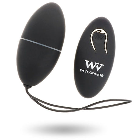 Womanvibe - Alsan Egg Fernbedienung Schwarz Silikon Schwarz