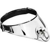 Metal Hard - Festhaltungshalsband mit Ring und Vorhngeschloss 12,5 cm