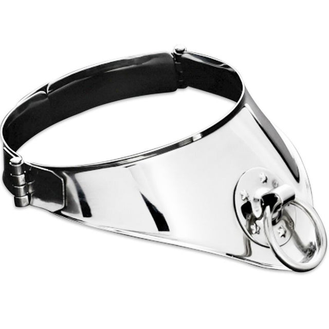 Metal Hard - Festhaltungshalsband mit Ring und Vorhngeschloss 12,5 cm