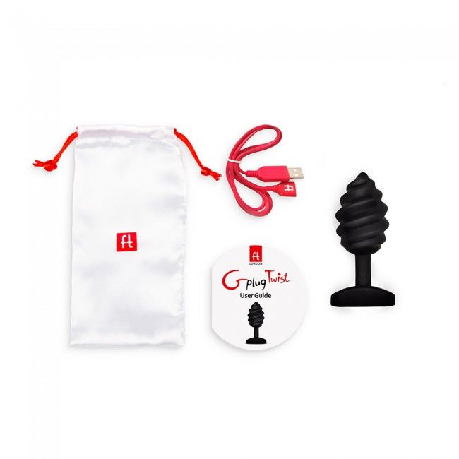 g-Vibe - Plug Twist mit Vibration Schwarz