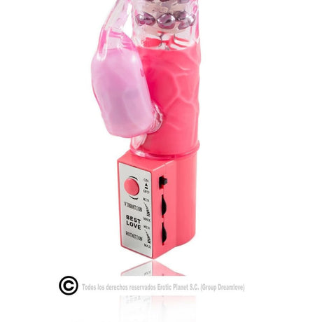 Vibrator Rosa Kaninchen-Rotator mit Superstimulator 23 x 4 cm.3