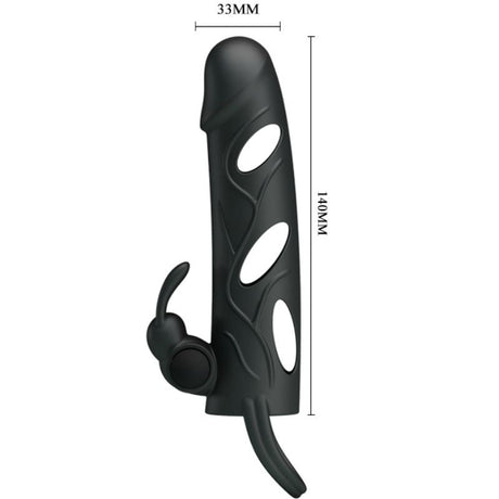 Penishülle Silikonhülle mit Vibration 2.0 14 cm.5