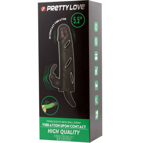 Penishülle Silikonhülle mit Vibration 2.0 14 cm.7