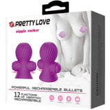 Pretty Love - Nippelstimulatoren 12m Lila Vibration