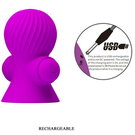 Vibrator Nippelstimulatoren 12m Lila Vibration.4