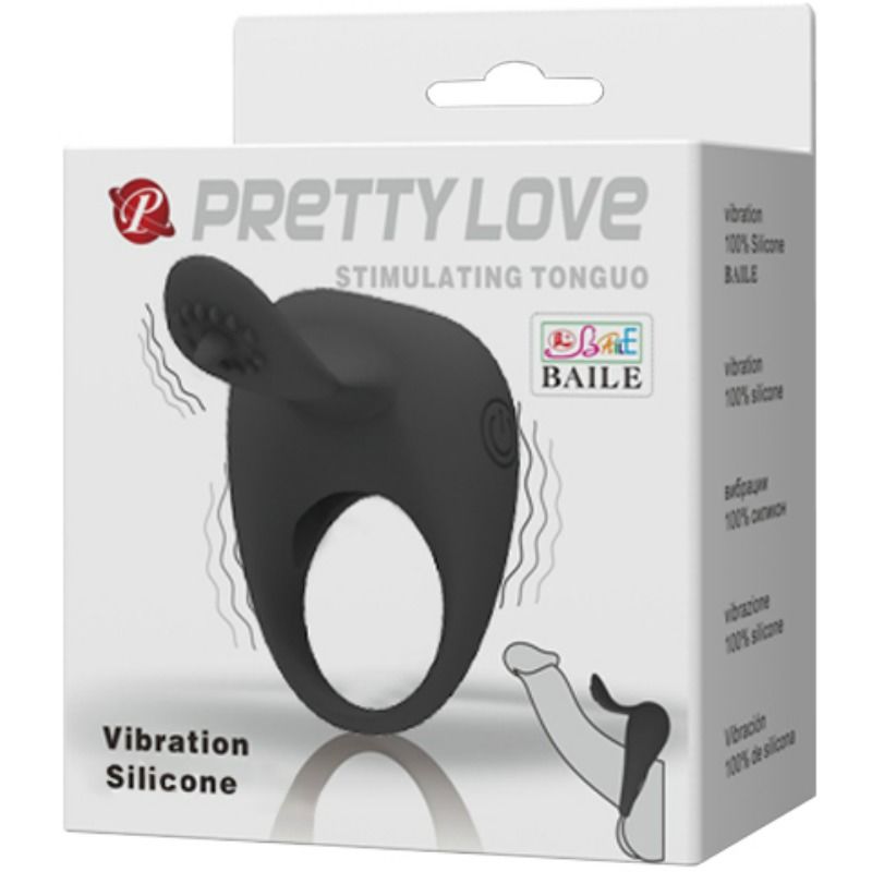 Pretty Love - Vibrierring mit Zunge