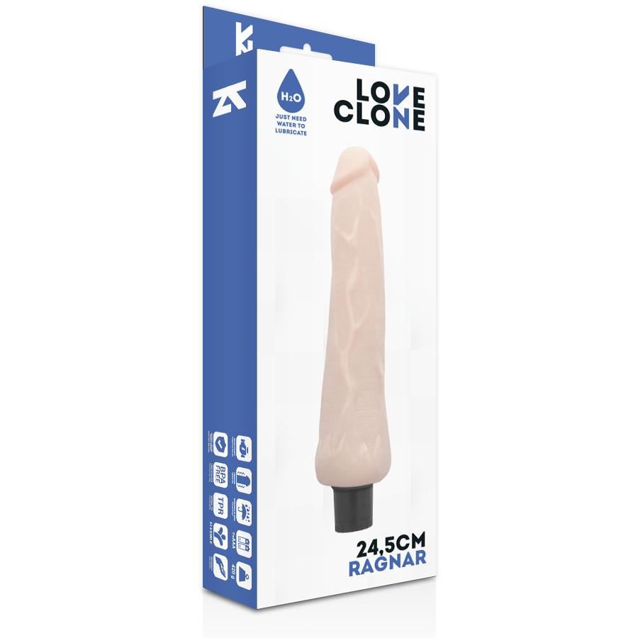 Loveclone - Ragnar Selbstschmierender Vibrator 24.5 cm-x-3.5 cm