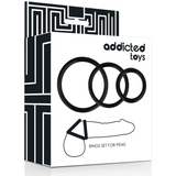 Addicted Toys - Ringset für Penis Schwarz