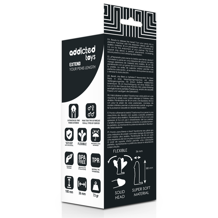 Addicted Toys - Verlngern Ihren Penis 18 cm