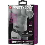 Pretty Love - Myron Strap-On mit Vibration und Hohldildo