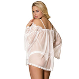 Subblime - Babydoll White Flared Sleeve S / M.