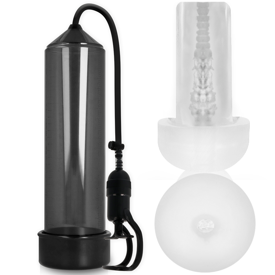 Pump-Süchtig - Rx5 Schwarz mit Masturbator
