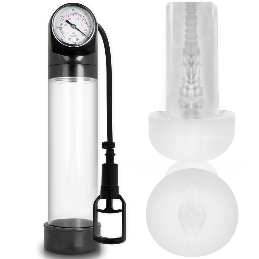 Pump Addicted - Rx9 Transparent mit Masturbator