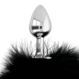 Darkness - Extra Anal Buttplug mit Schwanz Schwarz 7 cm