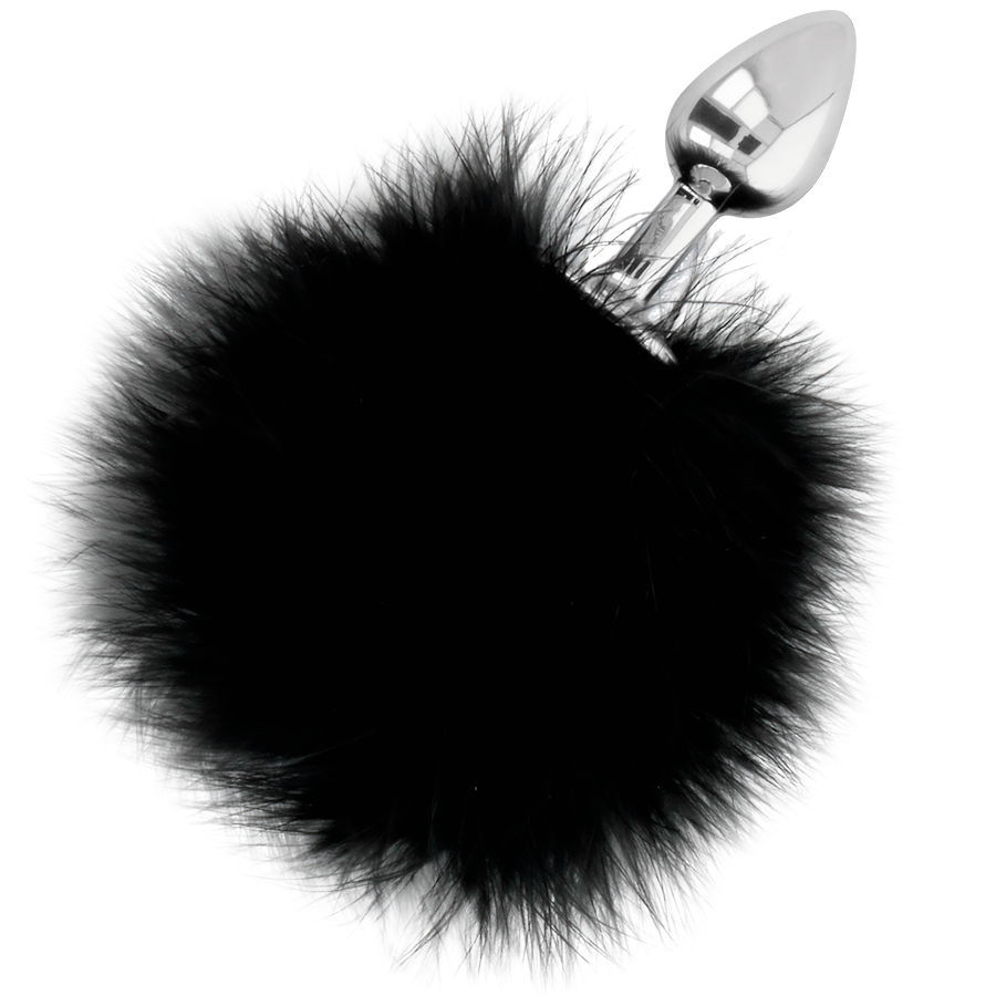 Darkness - Extra Anal Buttplug mit Schwanz Schwarz 7 cm