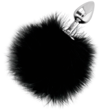 Darkness - Extra Anal Buttplug mit Schwanz Schwarz 7 cm