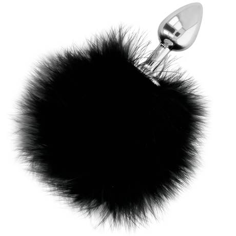 Darkness - Extra Anal Buttplug mit Schwanz Schwarz 7 cm